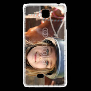 Coque LG F5 Petite fille équitation