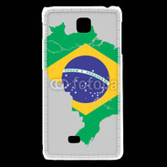 Coque LG F5 Drapeau Brésil coupe du monde 2014