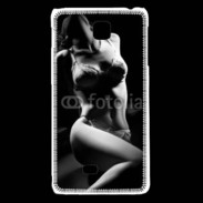 Coque LG F5 Charme noir et blanc