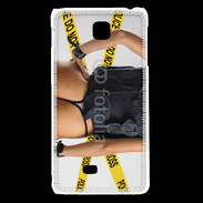 Coque LG F5 Enquête de police sexy