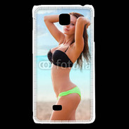 Coque LG F5 Belle femme à la plage 10