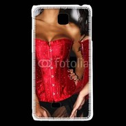 Coque LG F5 Belles et sexy en noir et rouge