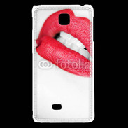 Coque LG F5 bouche sexy rouge à lèvre gloss crayon contour