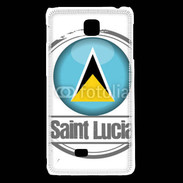 Coque LG F5 Logo Saint Lucie