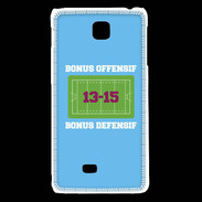Coque LG F5 Bonus Offensif-Défensif Bleu