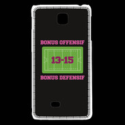 Coque LG F5 Bonus Offensif-Défensif Noir