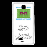 Coque LG F5 Fin de match Bonus offensif-défensif Blanc