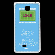 Coque LG F5 Fin de match Bonus offensif-défensif Bleu