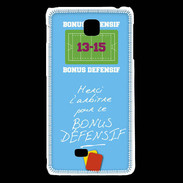 Coque LG F5 Merci l'arbitre Bonus offensif-défensif Bleu