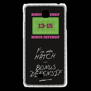 Coque LG F5 Fin de match Bonus offensif-défensif Noir