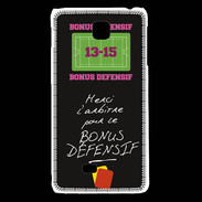 Coque LG F5 Merci l'arbitre Bonus offensif-défensif Noir
