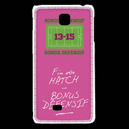 Coque LG F5 Fin de match Bonus offensif-défensif Rose