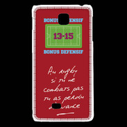 Coque LG F5 Le combat Bonus offensif-défensif Rouge