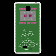 Coque LG F5 Fin de match Bonus offensif-défensif Vert