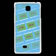 Coque LG F5 Dégradé Bonus Offensif-défensif Bleu