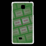 Coque LG F5 Dégradé Bonus Offensif-défensif Vert