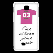 Coque LG F5 Pilier droit Bonus offensif-défensif Blanc