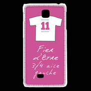 Coque LG F5 3/4 aile gauche Bonus offensif-défensif Rose