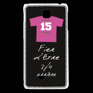 Coque LG F5 3/4 arrière Bonus offensif-défensif Noir