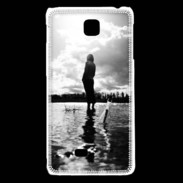 Coque LG F5 Personnage en noir et blanc PR