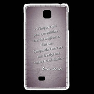 Coque LG F5 Sympathiser Violet Citation Oscar Wilde
