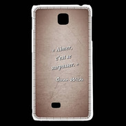 Coque LG F5 Aimer Rouge Citation Oscar Wilde