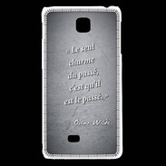 Coque LG F5 Charme passé Noir Citation Oscar Wilde