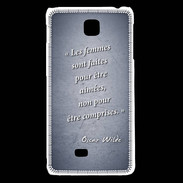 Coque LG F5 Femmes comprises Bleu Citation Oscar Wilde