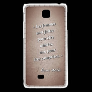 Coque LG F5 Femmes comprises Rouge Citation Oscar Wilde