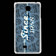 Coque LG F5 Since crane bleu 1958