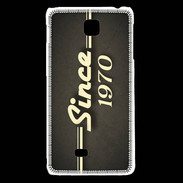 Coque LG F5 Since 1970 gris