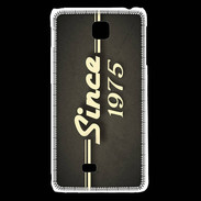 Coque LG F5 Since 1975 gris