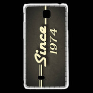Coque LG F5 Since 1974 gris