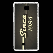Coque LG F5 Since 1984 gris