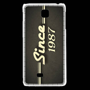 Coque LG F5 Since 1987 gris