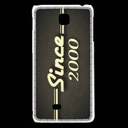 Coque LG F5 Since 2000 gris