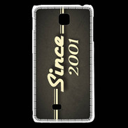 Coque LG F5 Since 2001 gris