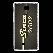 Coque LG F5 Since 2002 gris