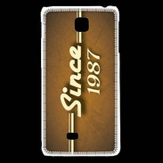 Coque LG F5 Orange since 1987