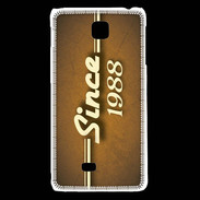 Coque LG F5 Orange since 1988