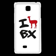 Coque LG F5 Lama de bordeaux