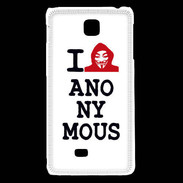 Coque LG F5 I love anonymous