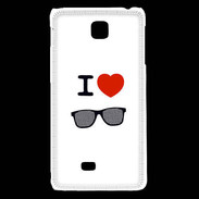 Coque LG F5 I love Lunette Fun 4
