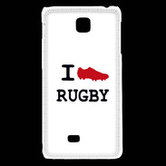 Coque LG F5 I love Rugby