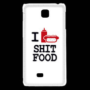 Coque LG F5 I love Shit Food