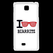 Coque LG F5 I love Biarritz 2