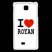 Coque LG F5 I love Royan