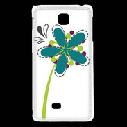 Coque LG F5 fleurs 2