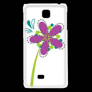 Coque LG F5 fleurs 4