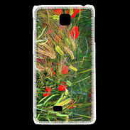 Coque LG F5 DP Coquelicot dans un champs de blé